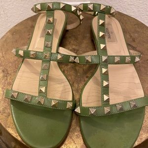 Valentino Flat Rockstud Sandals